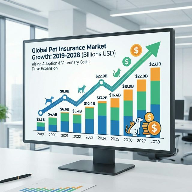 Pet insurance market growth chart